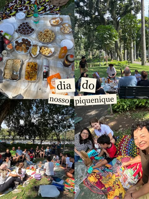 Piquenique nos jardins do Palácio do Catete